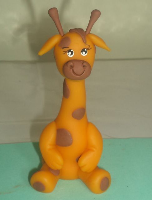 Bichinhos de biscuit: Girafa