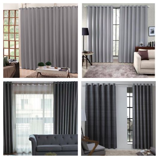 65 modelos impecáveis de cortina cinza + dicas de decoração 