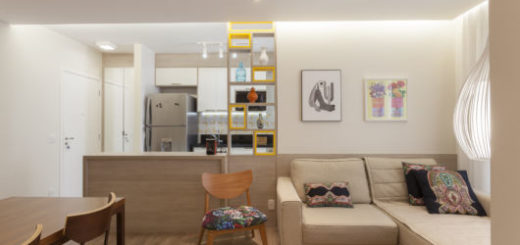 integração de áreas sociais decorar apartamento pequeno