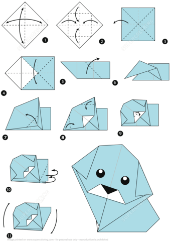 origami cachorro