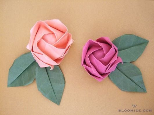 Origami de rosa