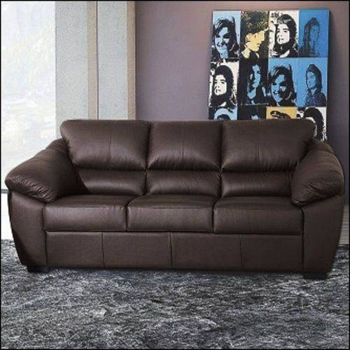 sofá de couro