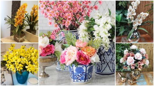 Arranjo de flores artificiais – Como montar? + 60 ideias apaixonantes!