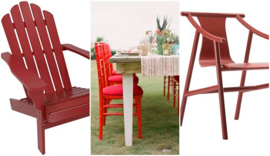 modelos de cadeira vermelha