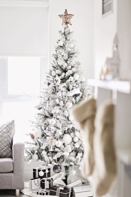 modelos de árvore de natal branca