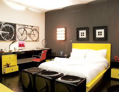 quarto moderno amarelo