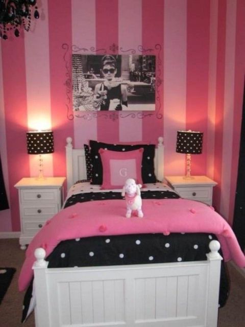 quarto preto e pink