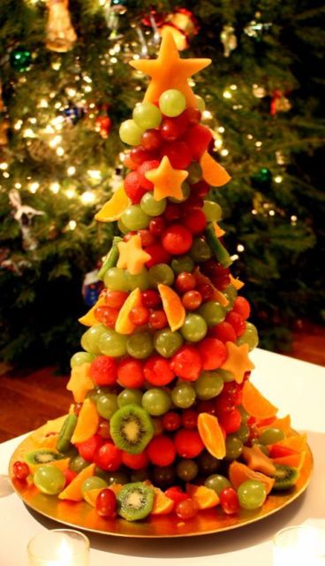 decoração com frutas