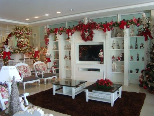 Decoração de Natal para Sala – 72 ideias e enfeites lindos para decorar!