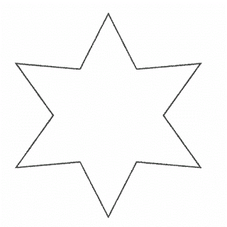 estrela de 6 pontas natal