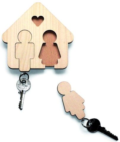 porta chaves de madeira.