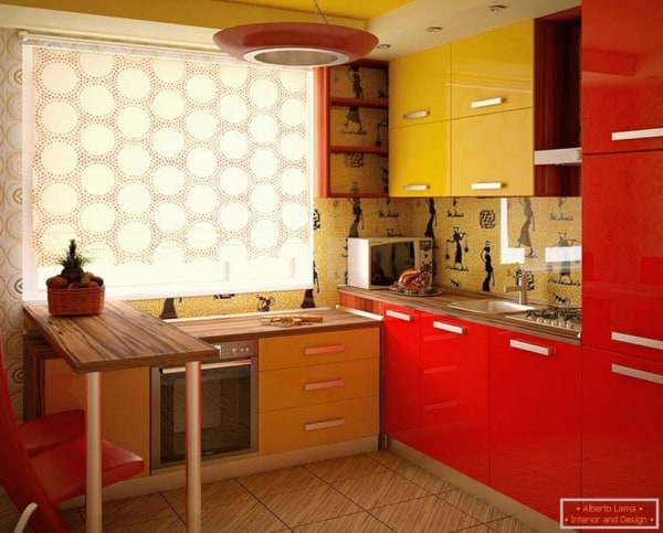 Cores que combinam com vermelho na cozinha