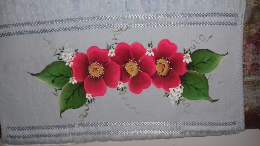 Flores para pintura em tecido para iniciantes