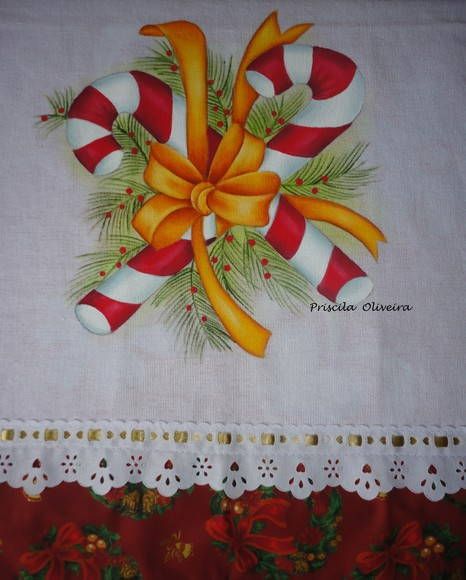 Pintura em tecido para iniciantes de Natal