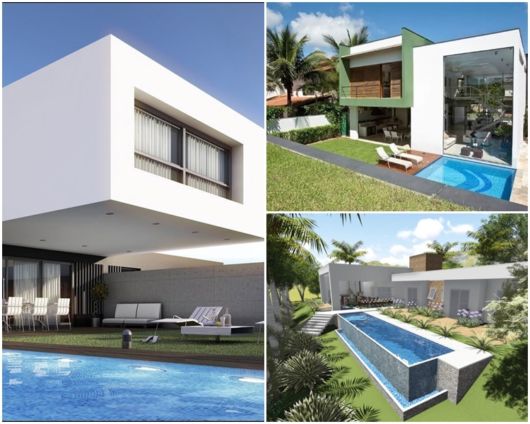 projetos de casas com piscina