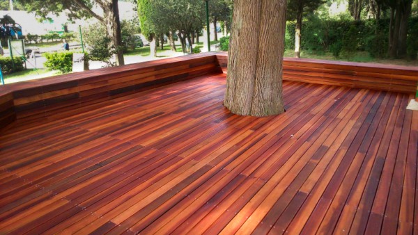 deck de madeira