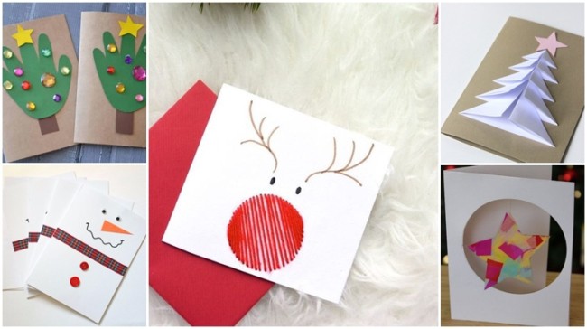 Cartão de Natal – 77 ideias artesanais para você fazer em casa!
