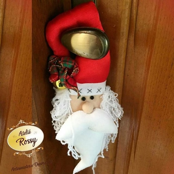 Papai Noel de feltro – Como fazer fácil + Moldes e ideias criativas!