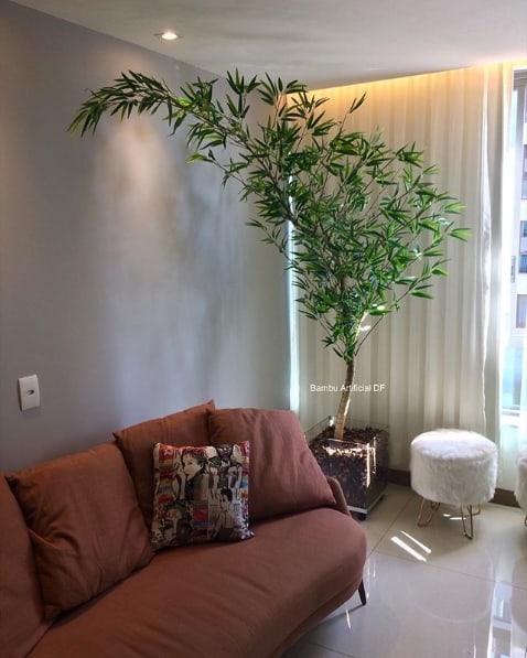 como usar planta artificial na decoração