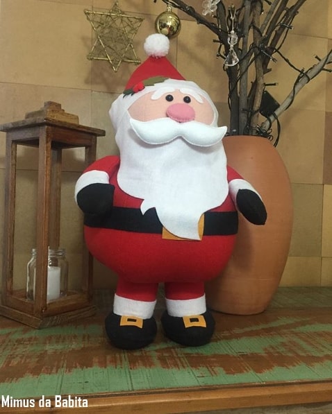 papai noel grande na decoração