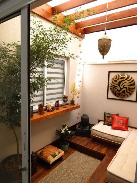 decoração espaço zen com plantas