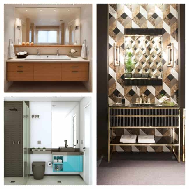 Gabinete para banheiro – 80 modelos incríveis e dicas para escolher!