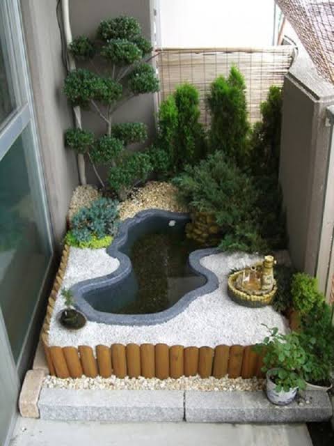 ideia e mini jardim japonês