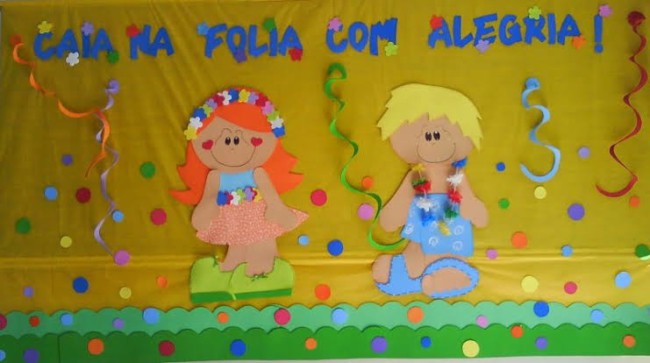 decoração de carnaval com EVA