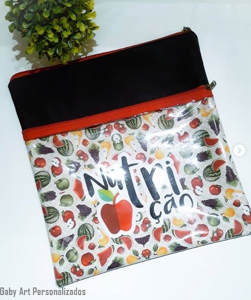 bolsa para jaleco nutrição