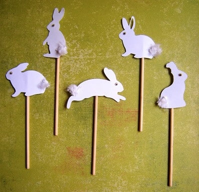 coelhos para decoração de pascoa
