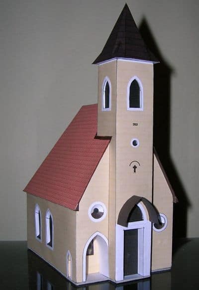 igreja de papelão