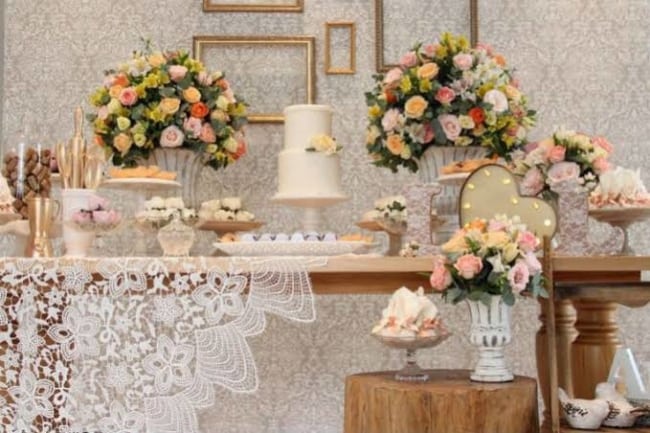 decoração simples para casamento civil em casa