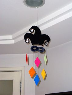 Enfeite de teto para decoração de Carnaval