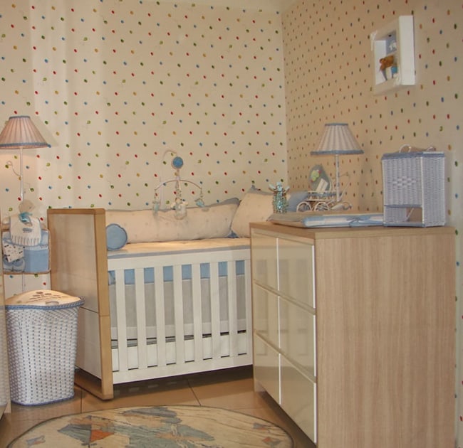 Quarto pequeno para bebê menino