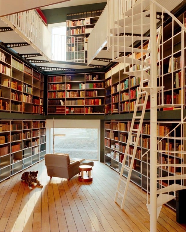 Mansões podem ter bibliotecas incríveis