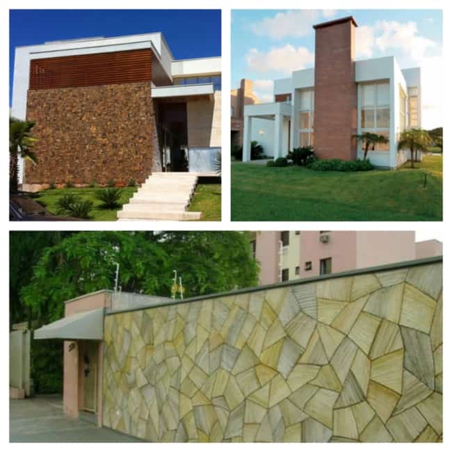 Fachada de muro com CERÂMICA – 30 Ideias Lindas e Modernas!