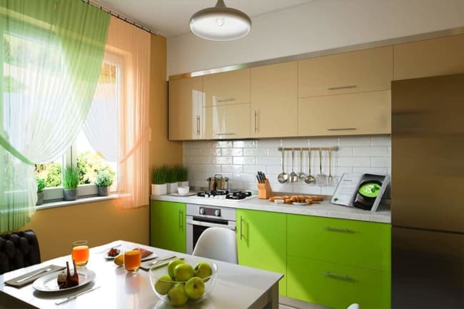 cozinha greenery decorada