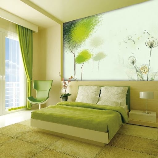 decoração greenery no quarto