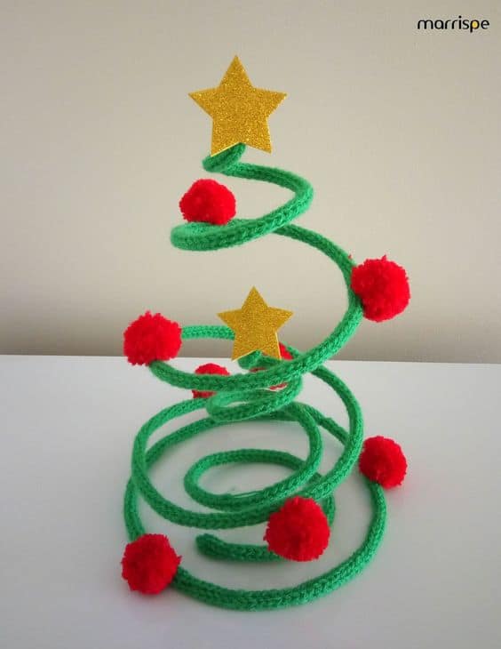 decoração de natal em tricotin