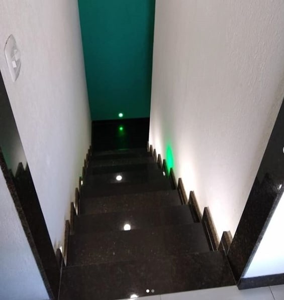 escada em granito verde ubatuba