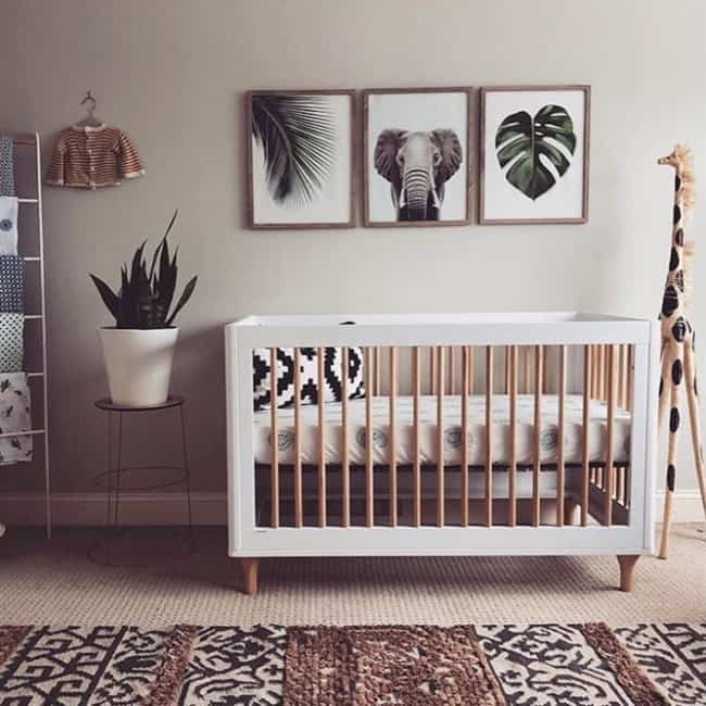 quarto de bebê safari clean