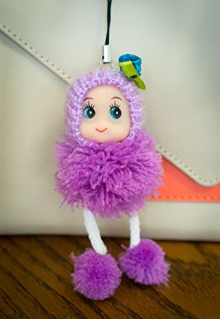 modelo de boneca de pompom de lã