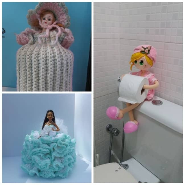 Modelos de boneca porta papel higiênico32