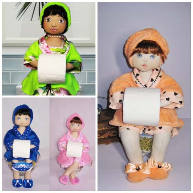 Modelos de boneca porta papel higiênico33