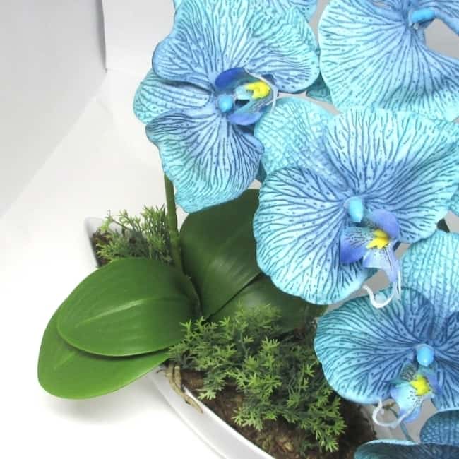 arranjo Orquídea Azul artificial