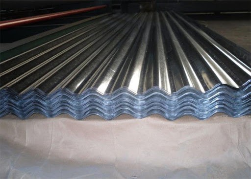 Modelo de telha de alumínio ondulada