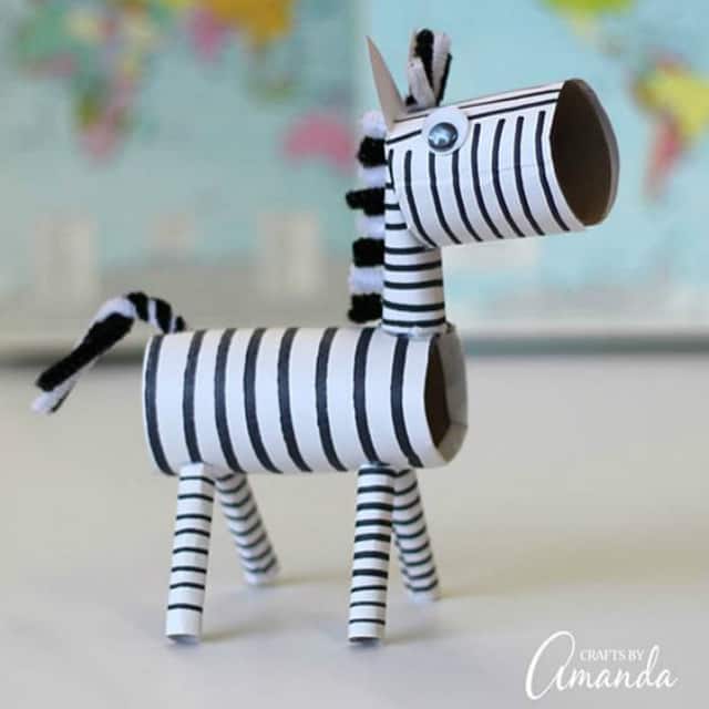 Pequena zebra fácil de fazer