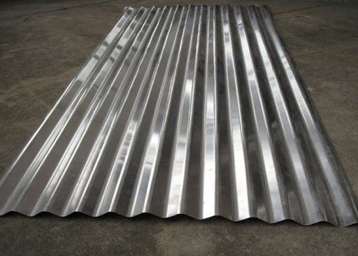 Tipo de telha de alumínio ondulada