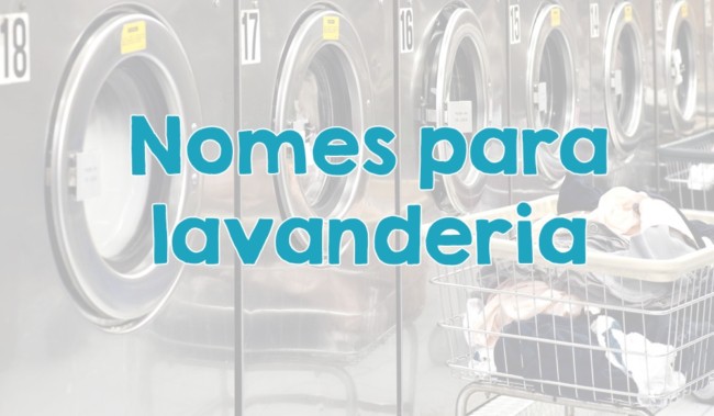 nomes para lavanderia