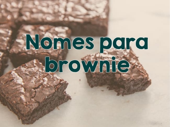 nomes para brownie